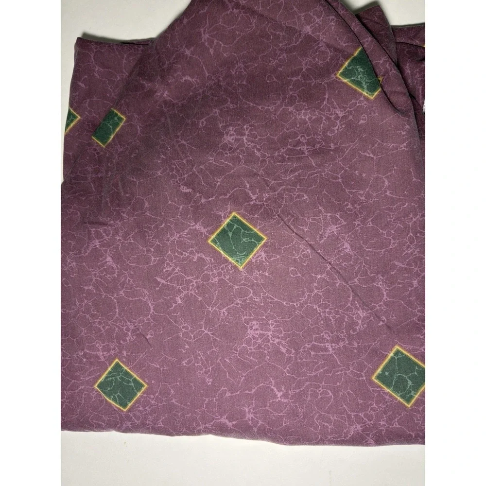 Springmaid Sheet Set Almalfi QUEEN Burgundy Flat‎ Fitted 90s Jewel Tone Rare
